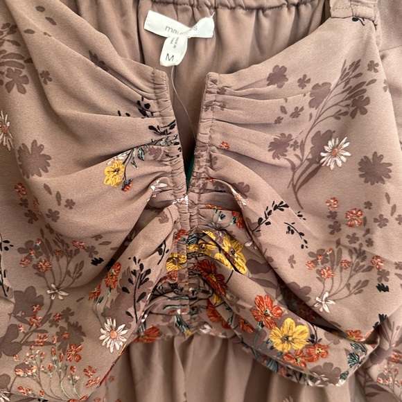 MAURICES V NECK BABYDOLL FLORAL MINI DRESS - Picture 4 of 9